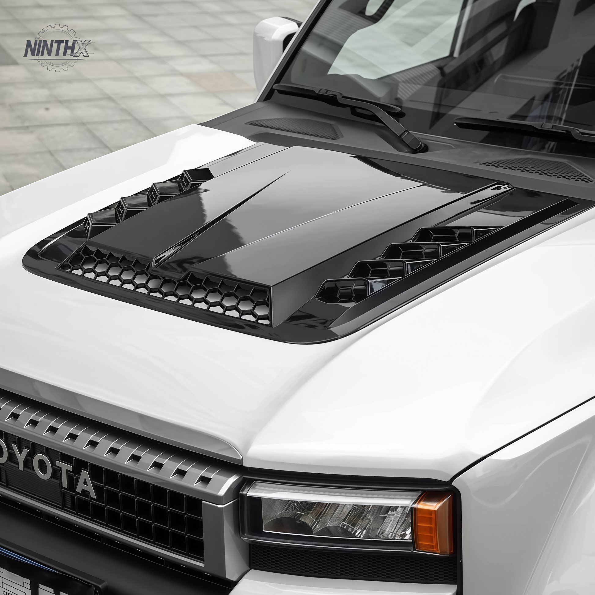 No drill stick on hood scoop cover