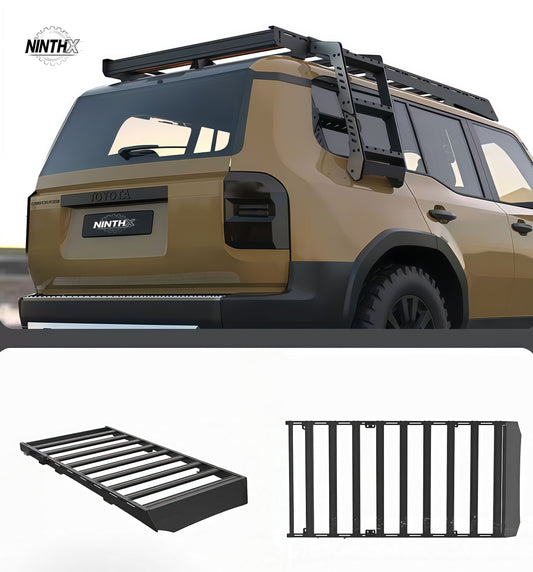 Flat top alloy deck roof cargo rack