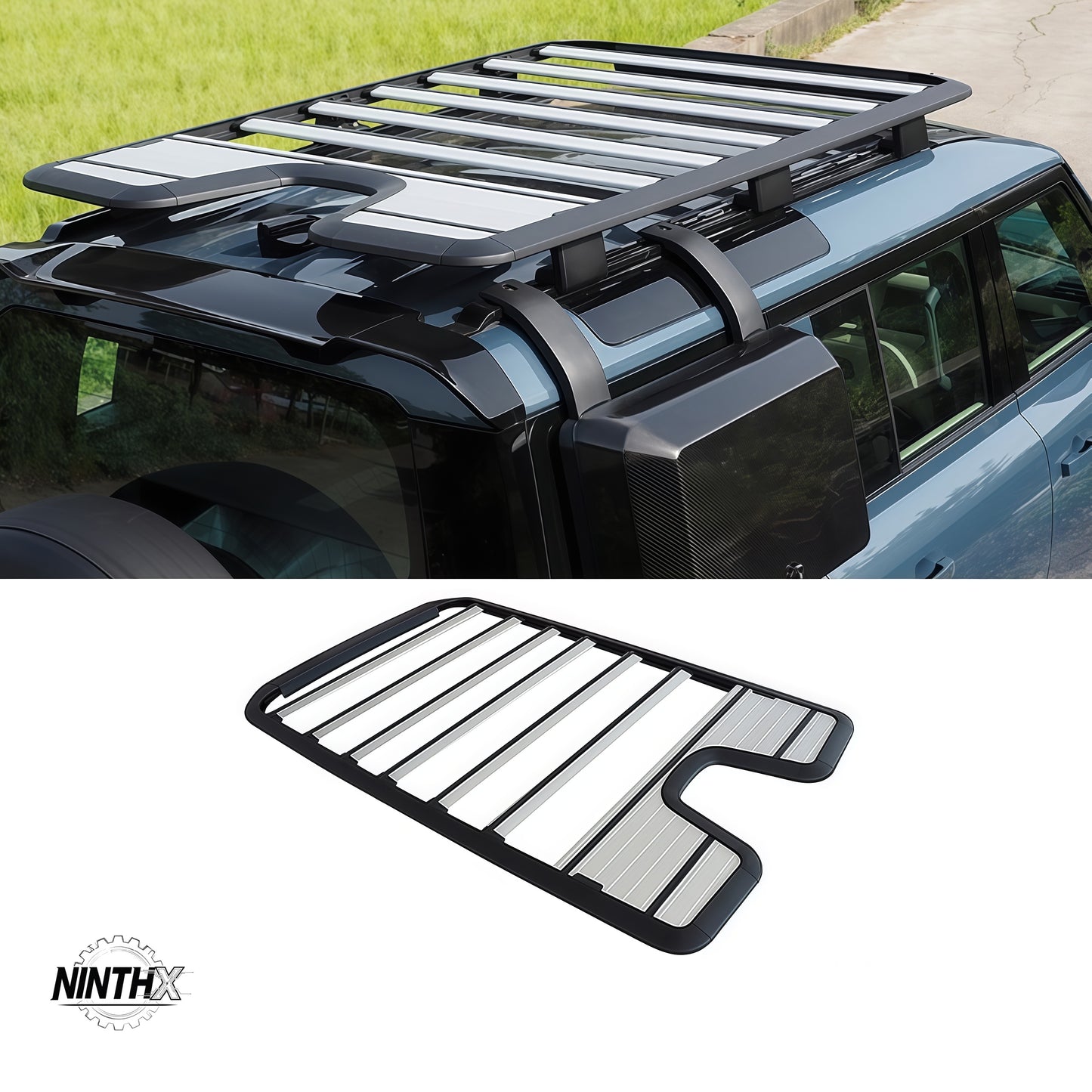 Rooftop tent jerry-can compatible roof basket, product detail