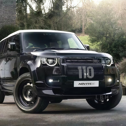 007 Edition honeycomb mesh front grille for Defender L663 90/110/130, installed view