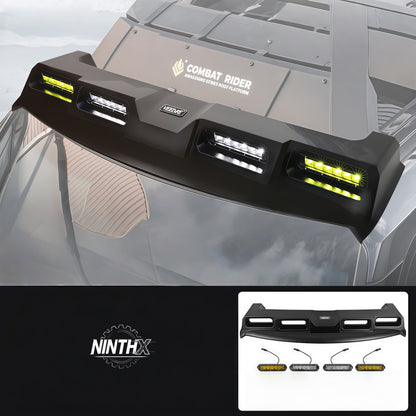 Aggressive roofline front roof spoiler