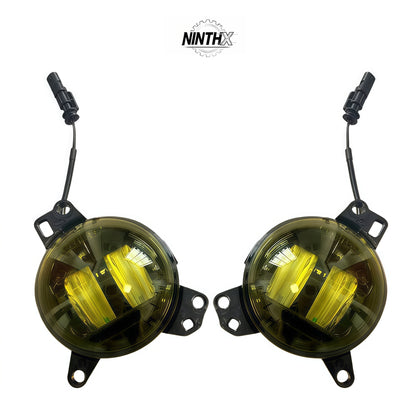 Yellow LED Fog Lights with DRL for Defender L663, main product view