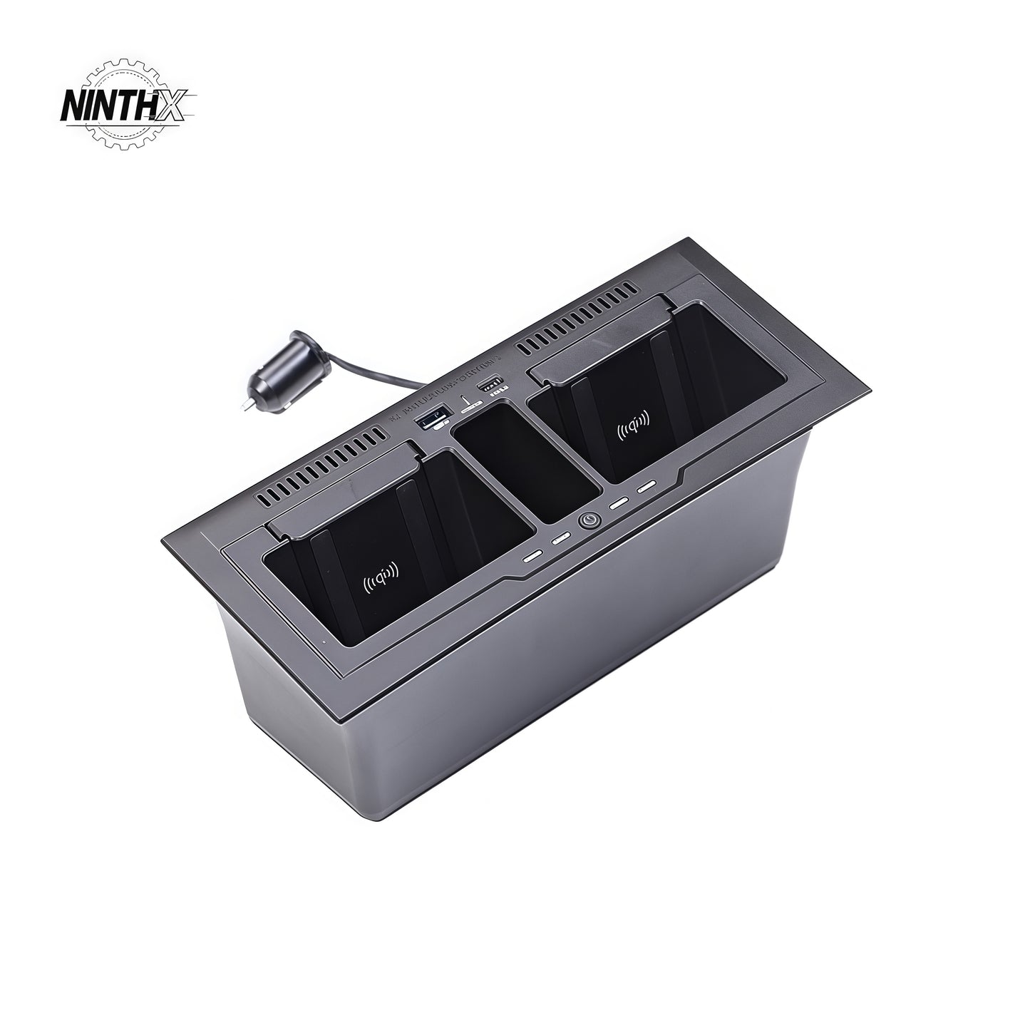 15W Wireless Charger and Console Organizer for Defender L663, main product view