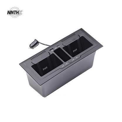 15W Wireless Charger and Console Organizer for Defender L663, main product view