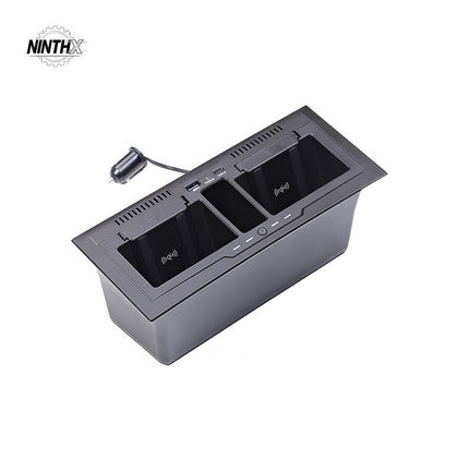 15W Wireless Charger and Console Organizer for Defender L663, main product view