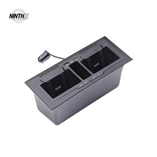15W Wireless Charger and Console Organizer for Defender L663, main product view