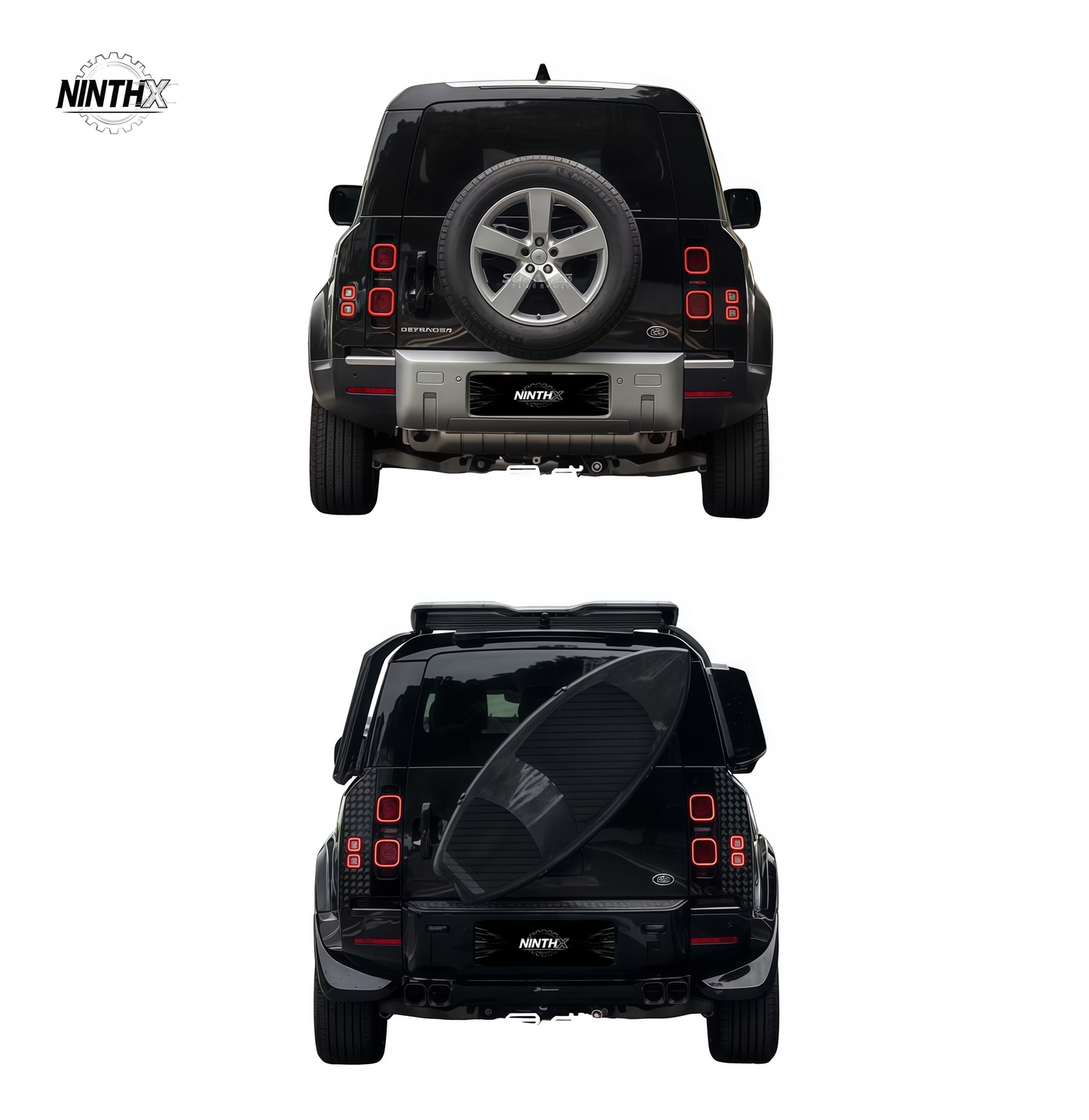 Full mounting bracket kit spare tire delete panel for Defender L663 90/110/130