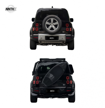 Full mounting bracket kit spare tire delete panel for Defender L663 90/110/130