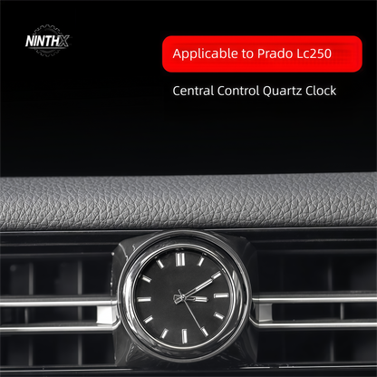 Analog quartz dial center console clock