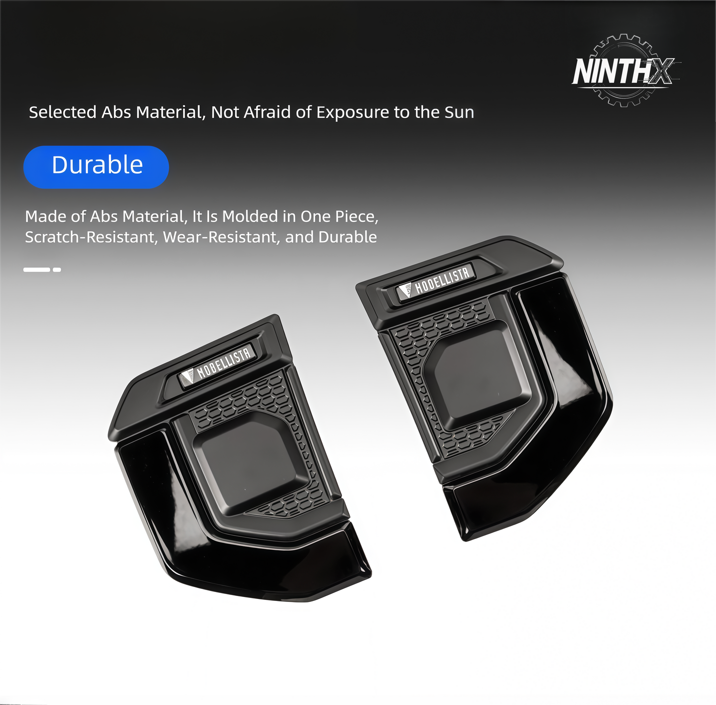 Honeycomb texture insert fender side vent trim covers