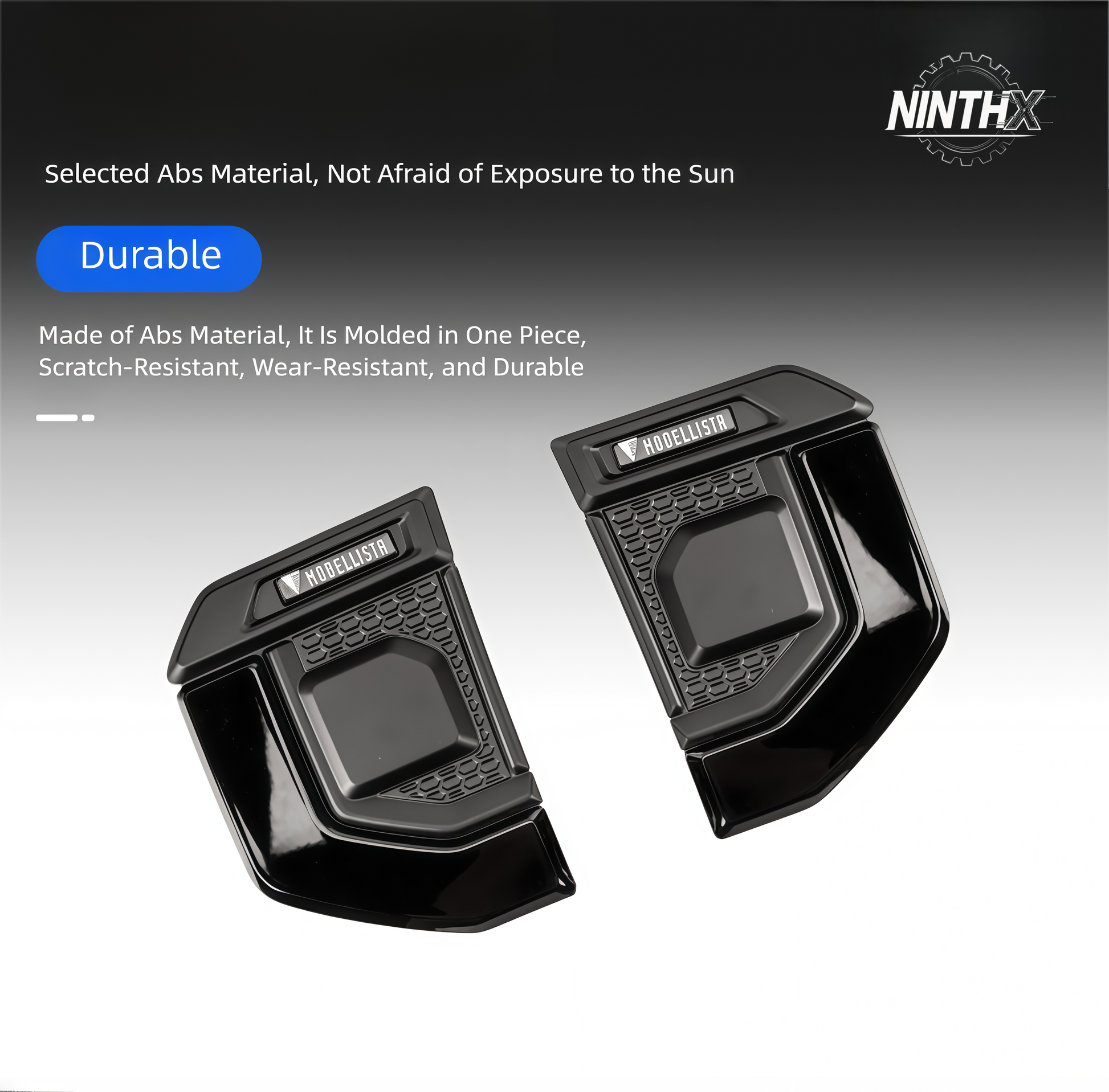 Honeycomb texture insert fender side vent trim covers