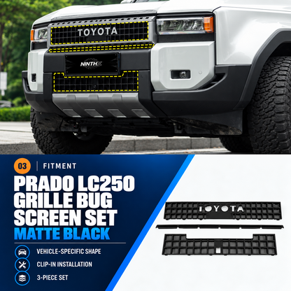 Toyota Land Cruiser Prado LC250 Front Grille Bug Screen Kit