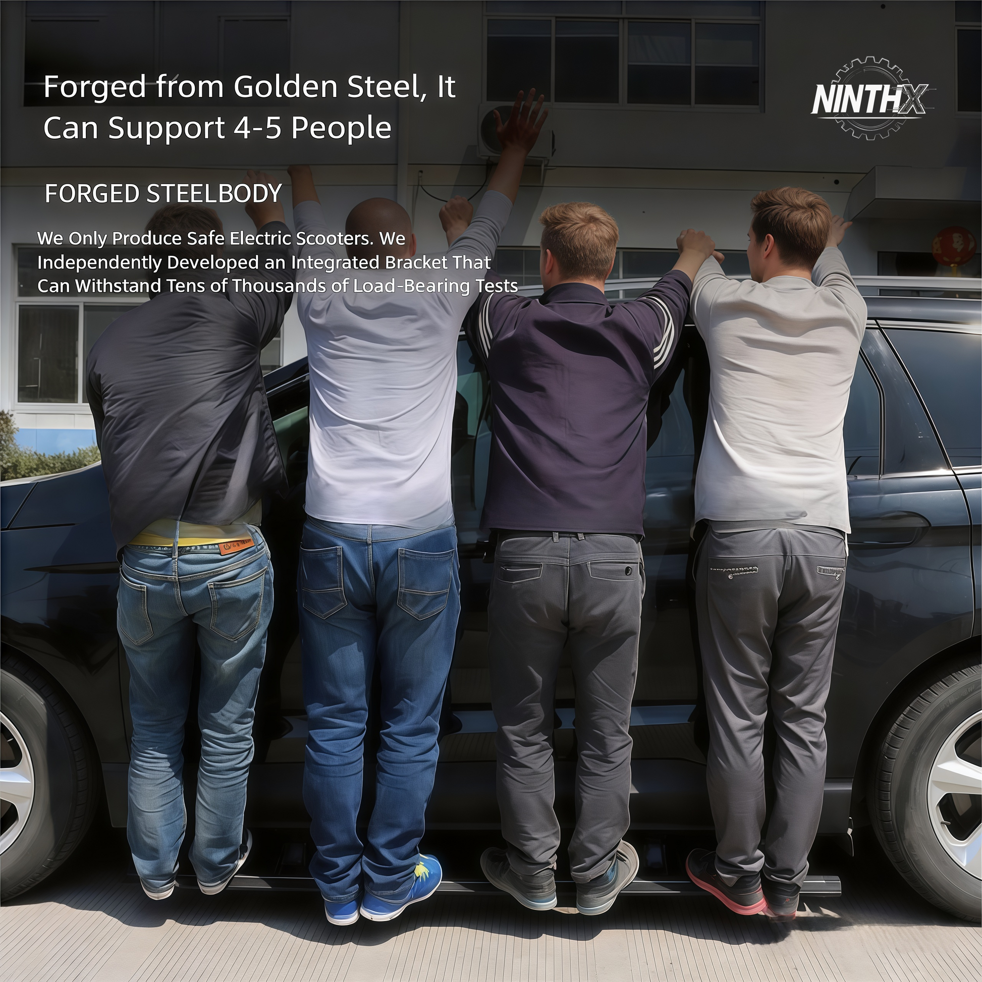 Comfortable step in power running boards